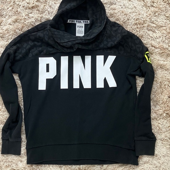 PINK Victoria's Secret Black Cowl Neck‎ Sweater - Picture 8 of 8